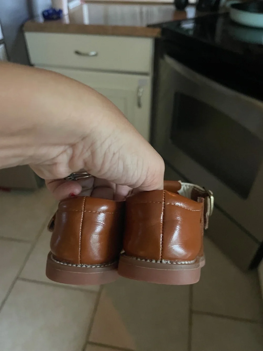 Toddler brown Mary Jane’s
